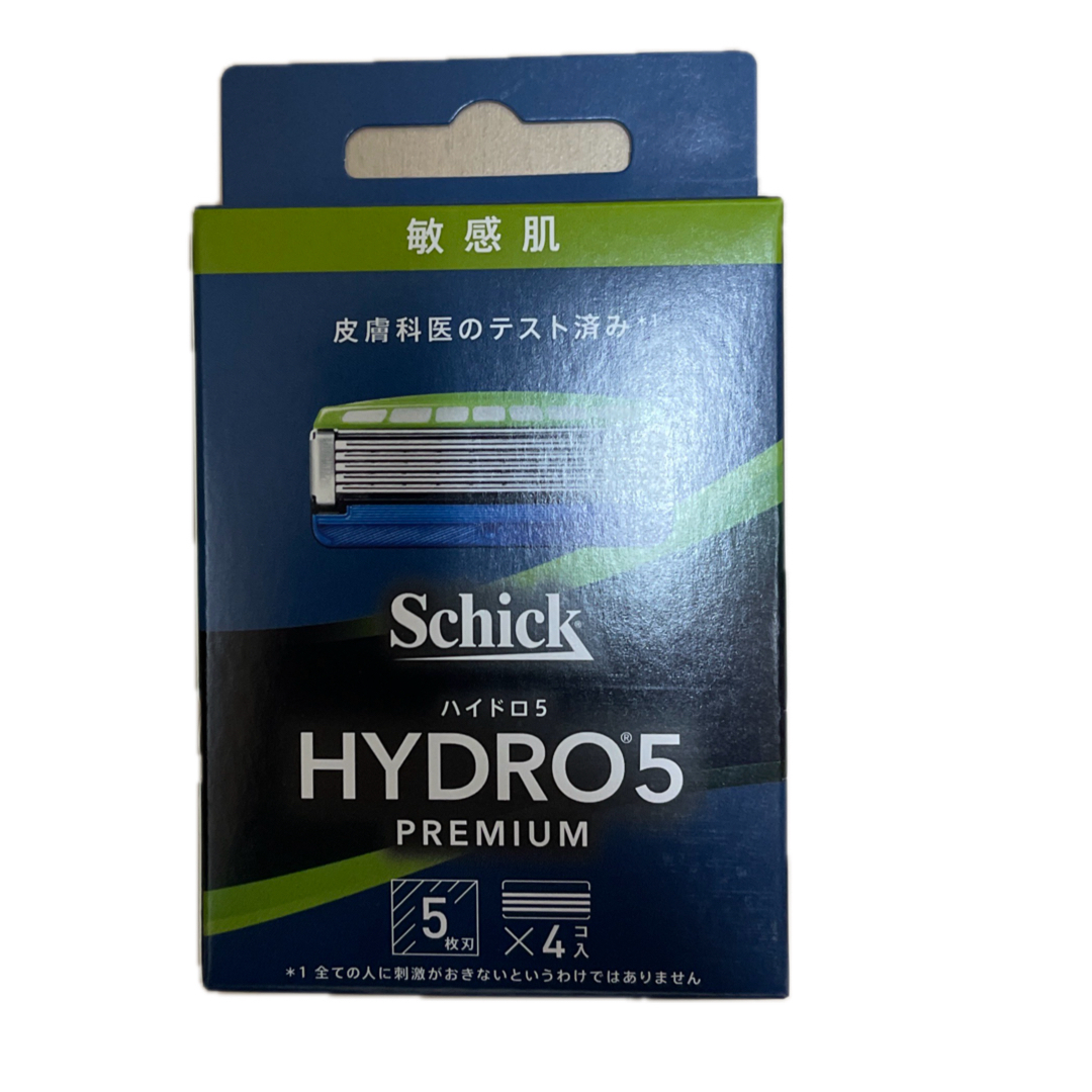 Schick(シック)のシックハイドロ5 プレミアム 敏感肌用 替刃 4個入り コスメ/美容のシェービング(カミソリ)の商品写真