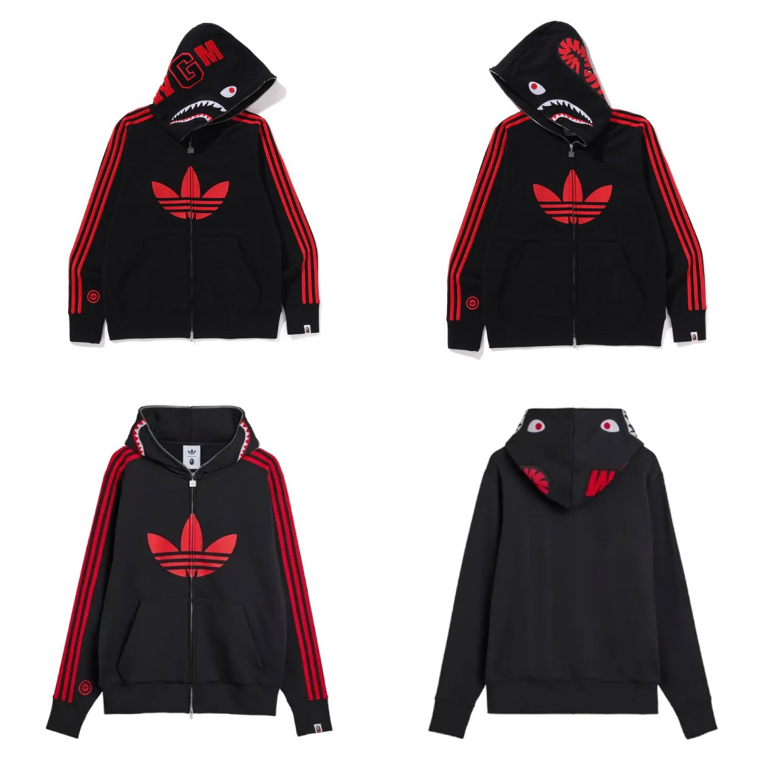 adidas - BAPE adidas SHARK HOODIE シャーク スウェット adidas - BAPE adidas SHARK HOODIE シャーク スウェット