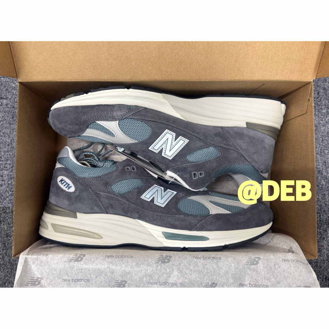 KITH - KITH New Balance 991V2 Asphalt Lead 28.5の通販 by KITH - KITH New Balance 991V2 Asphalt Lead 28.5の通販 by