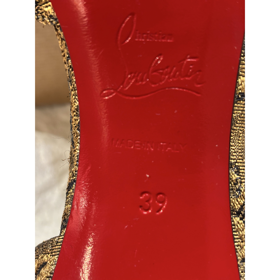 Christian Louboutin - #美品クリスチャンルブタンゴールド刺繍 Christian Louboutin - #美品クリスチャンルブタンゴールド刺繍