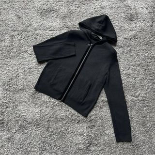 口コミ・レビュー評価が高いおすすめ人気商品の通販 アディアム ADEAM 長袖ニットプルオーバーパーカー シースルー パーカー