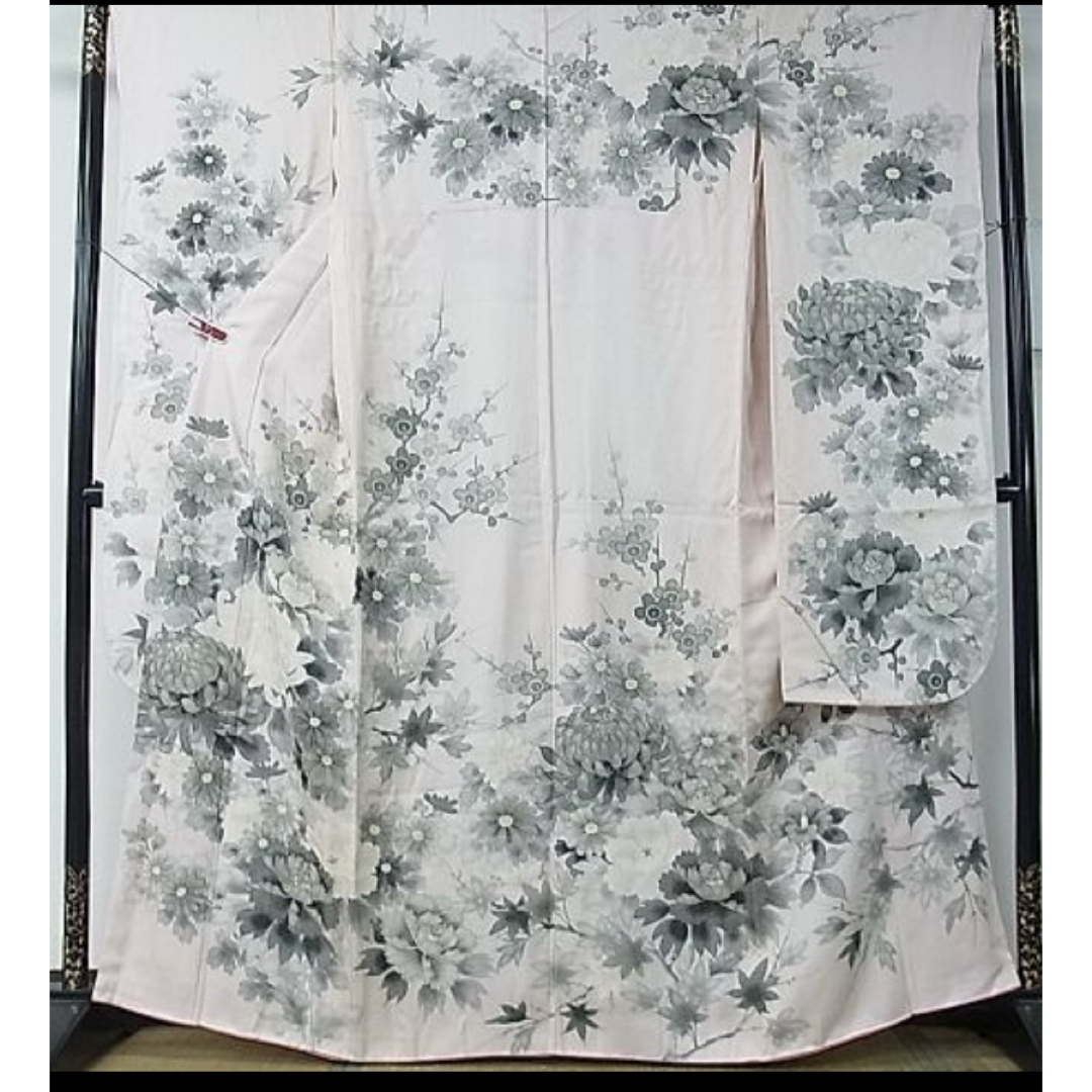 振袖フルセット 手書き草花紋 ベビーピンクの通販 by fleur shop 振袖フルセット 手書き草花紋 ベビーピンクの通販 by fleur shop