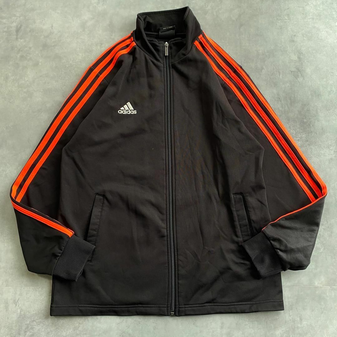 adidas - adidas アディダス トラックジャケット 刺繍 M 黒 adidas - adidas アディダス トラックジャケット 刺繍 M 黒