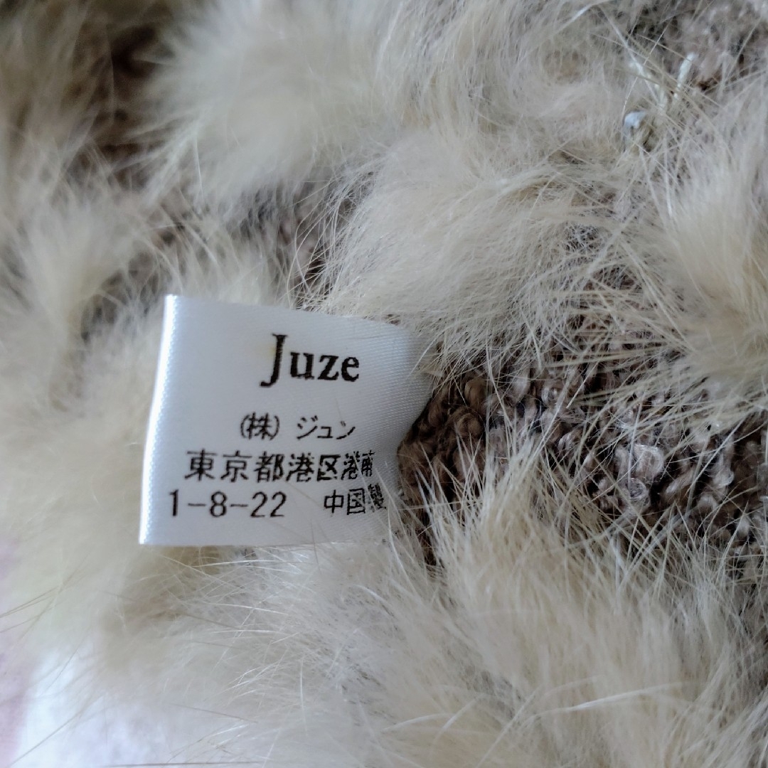 Juze - ラビットファー スヌード ブラウン マフラー ファー 毛皮 Juze - ラビットファー スヌード ブラウン マフラー ファー 毛皮