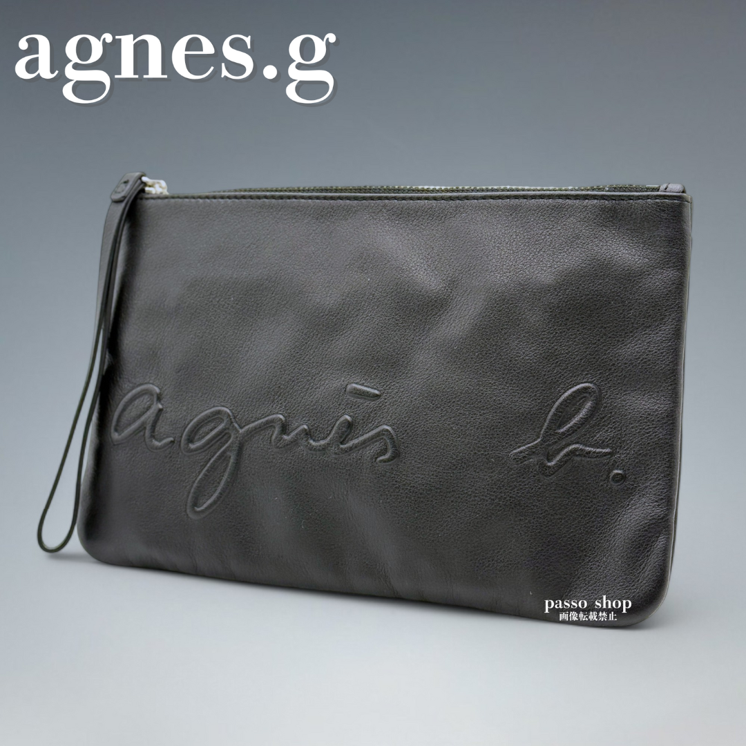 美品】アニエスベーボヤージュ☆本革☆型押しロゴ☆ワン