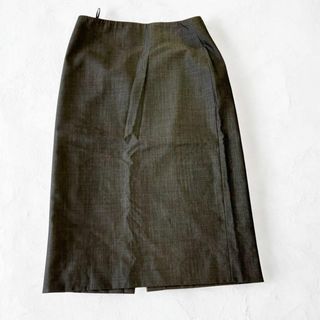 HERMES - HERMES エルメス ひざ丈スカート 36(XS位) 茶 【古着 HERMES - HERMES エルメス ひざ丈スカート 36(XS位) 茶 【古着