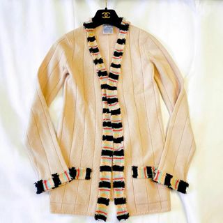 CHANEL - CHANEL カシミア マルチカラー ココマーク CHANEL - CHANEL カシミア マルチカラー ココマーク