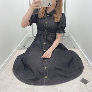 evelyn - evelynバイカラーリボンフリルニットの通販 by A's evelyn - evelynバイカラーリボンフリルニットの通販 by A's