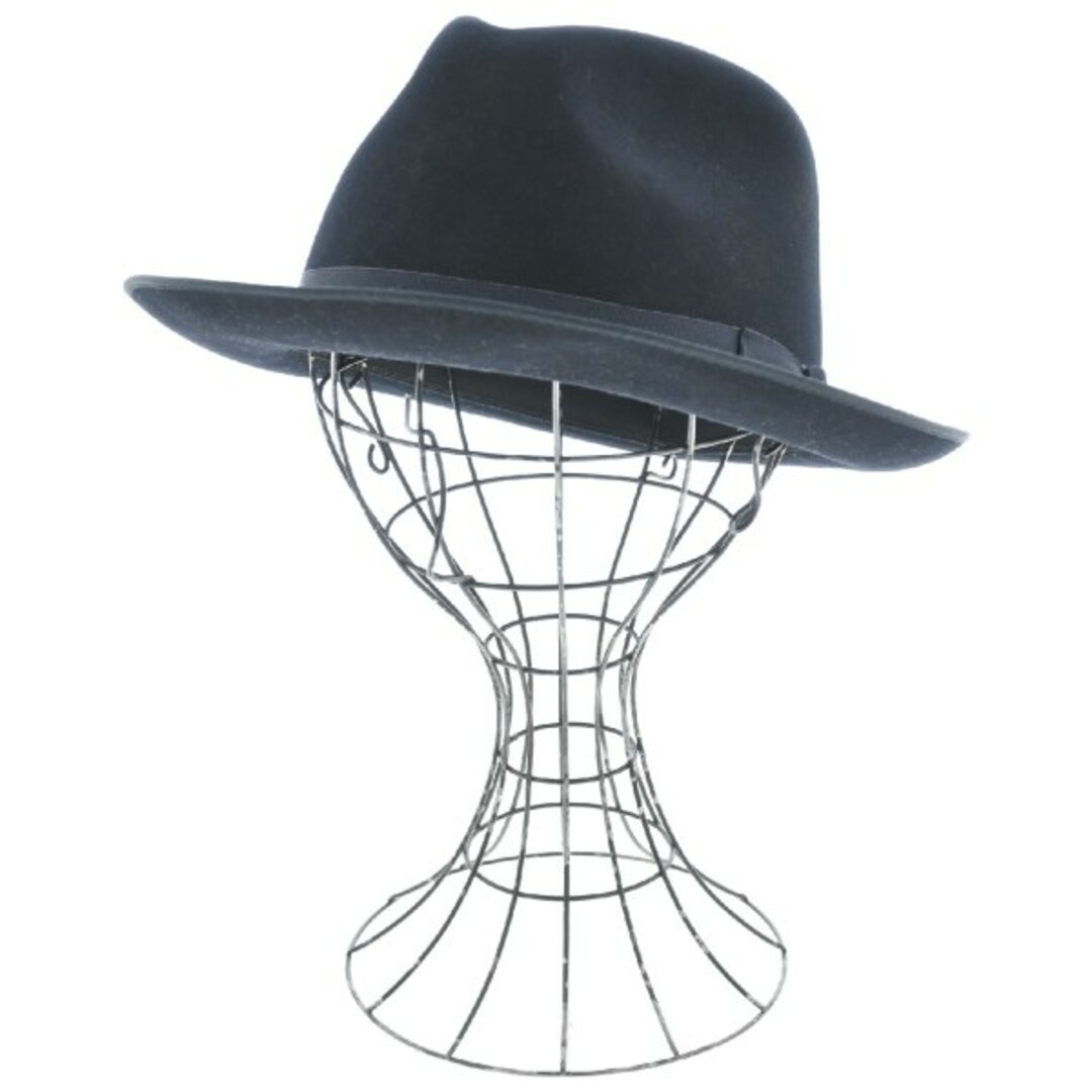 STETSON(ステットソン)のSTETSON ステットソン ハット L 黒 【古着】【中古】 メンズの帽子(ハット)の商品写真