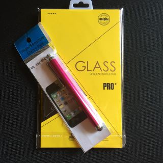 iPhone 強化ガラス保護フィルム  タッチペン付(保護フィルム)