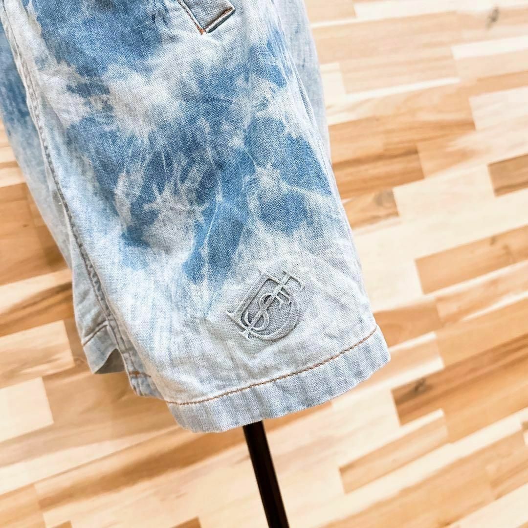 DIESEL(ディーゼル)の【ディーゼル】ダメージ加工 デニム ノースリーブ ワンピース XS 水色 レディースのワンピース(ひざ丈ワンピース)の商品写真