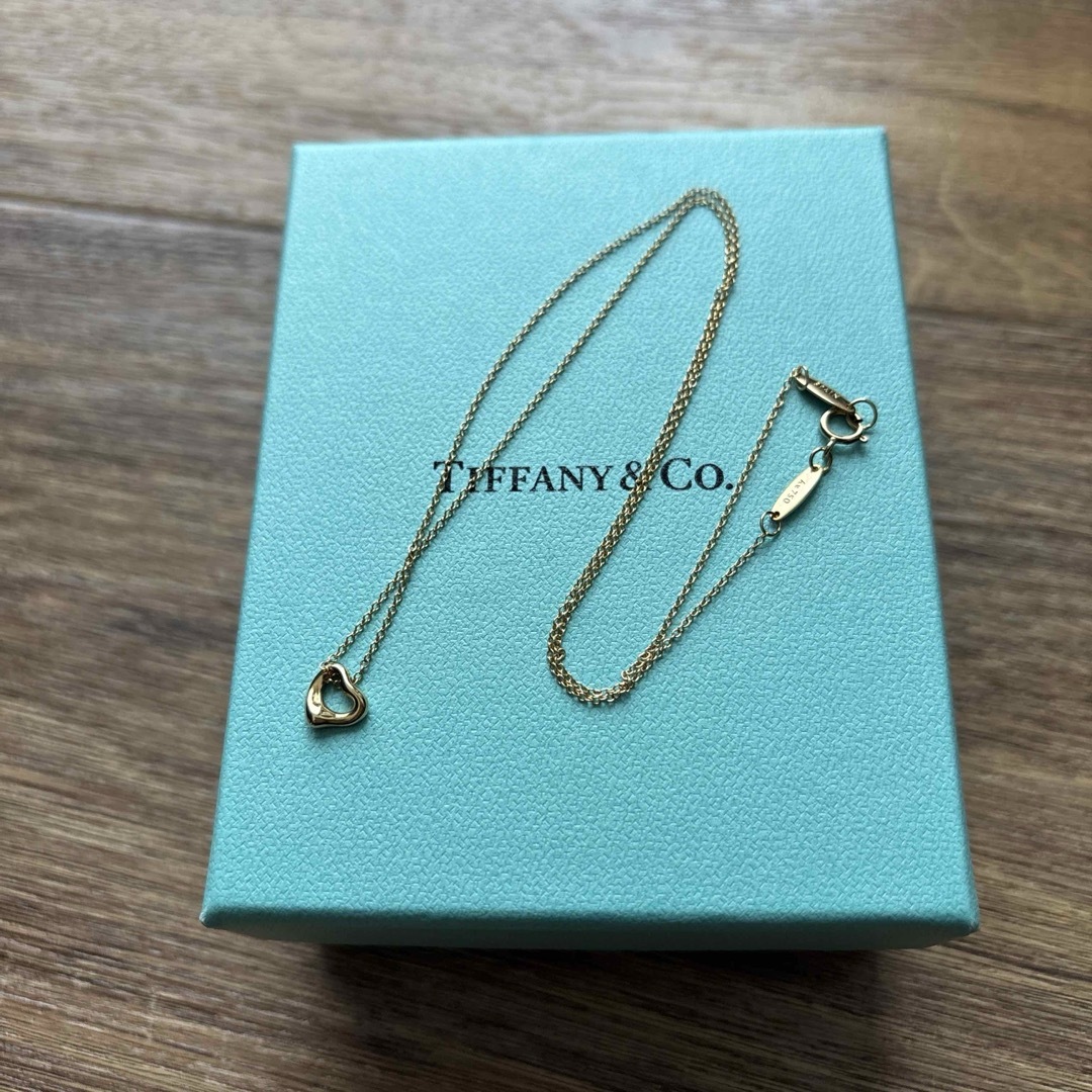 Tiffany & Co. - ティファニー オープンハートミニYG Au750の Tiffany & Co. - ティファニー オープンハートミニYG Au750の