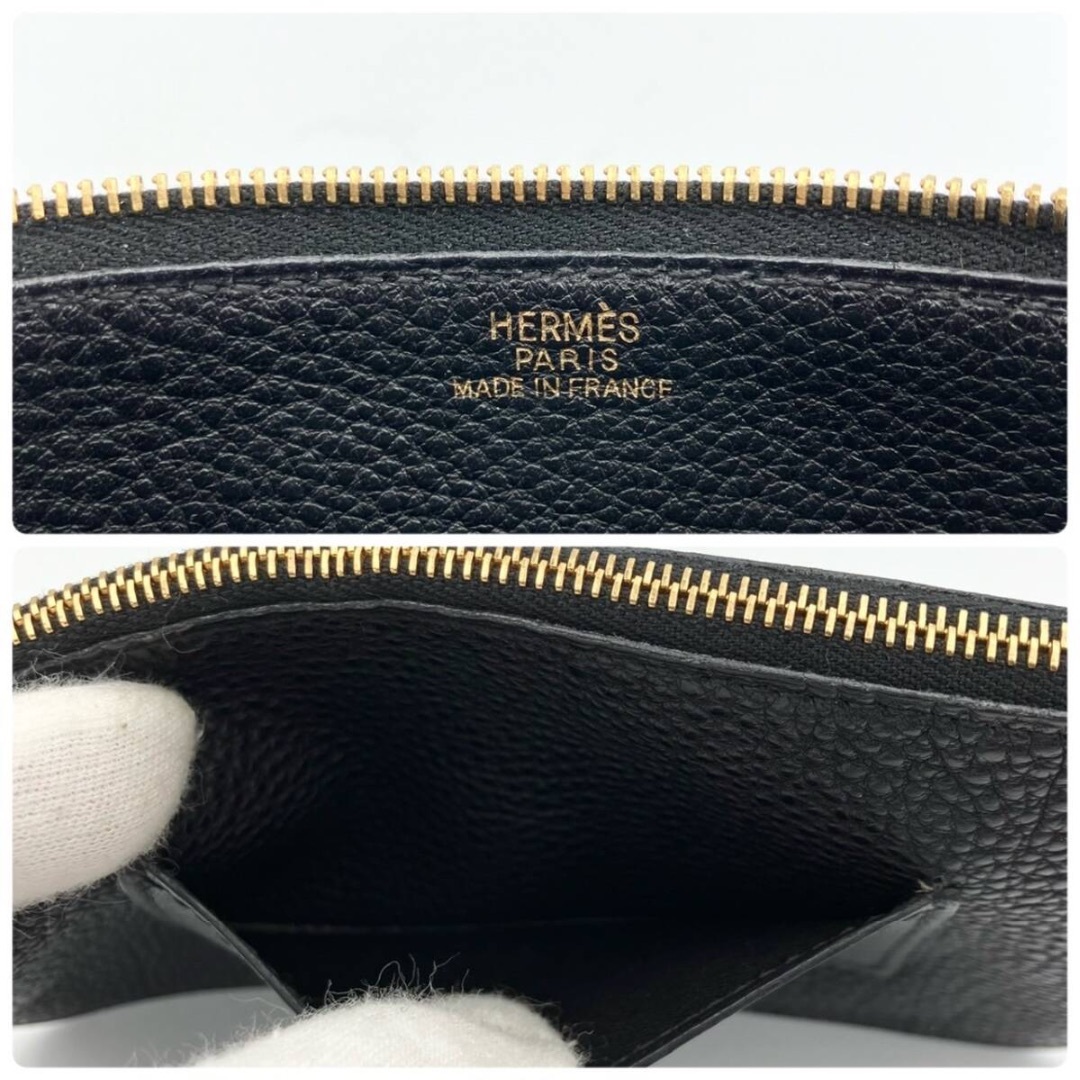 HERMES - ✨HERMES✨ドゴン ブラック ⬜︎D刻 コインケース付き HERMES - ✨HERMES✨ドゴン ブラック ⬜︎D刻 コインケース付き
