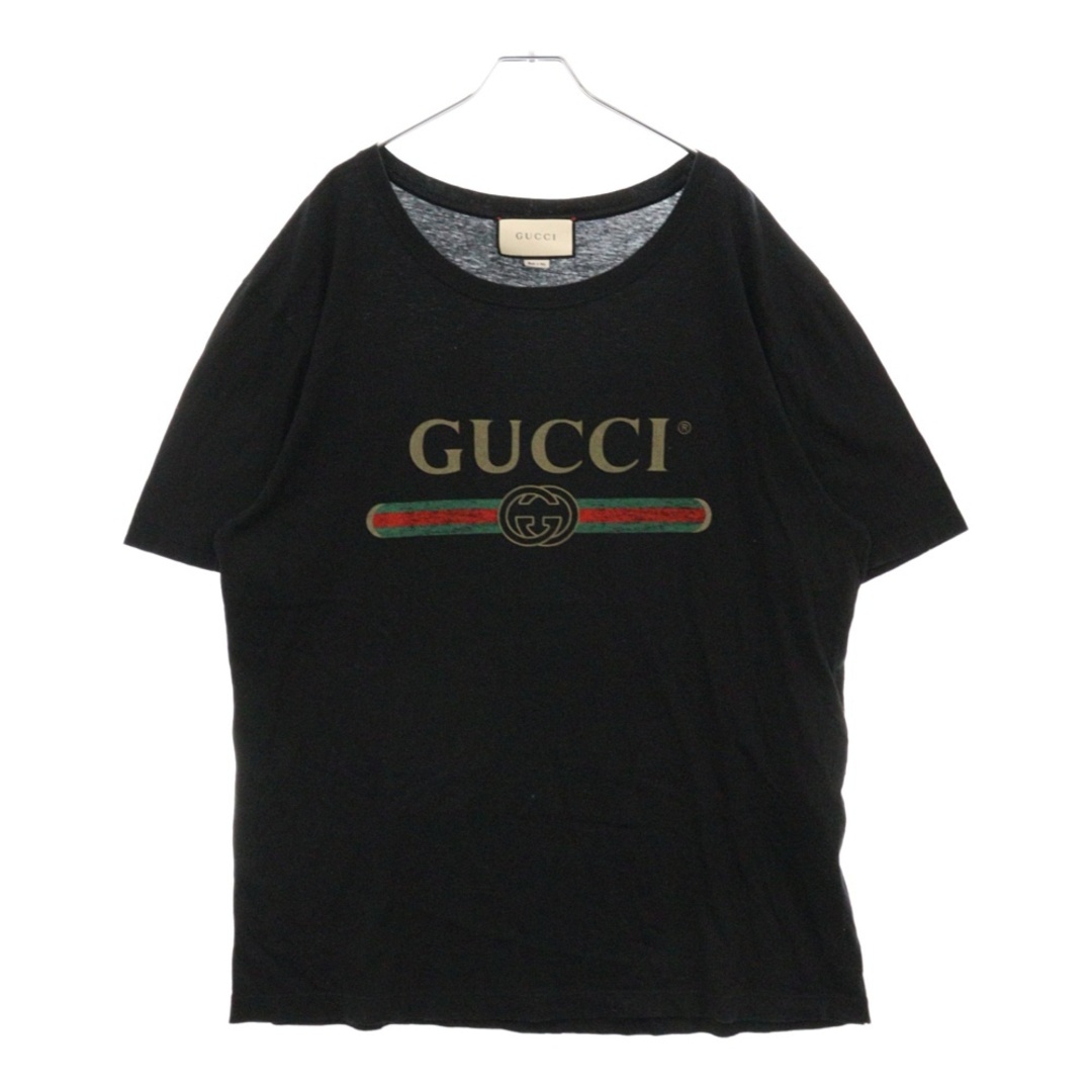 GUCCI - GUCCI グッチ ロゴ ウォッシュドオーバーサイズ Tシャツ GUCCI - GUCCI グッチ ロゴ ウォッシュドオーバーサイズ Tシャツ