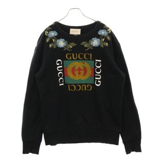 GUCCI - GUCCI グッチ 17AW LOVED ボタニカル刺繍 クルーネック GUCCI - GUCCI グッチ 17AW LOVED ボタニカル刺繍 クルーネック