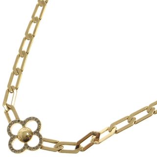 ルイヴィトン(LOUIS VUITTON)のLOUIS VUITTON ルイヴィトン コリエ フラワーパワー ネックレス ゴールド GP ラインストーン チョーカー アクセサリー M66092(ネックレス)