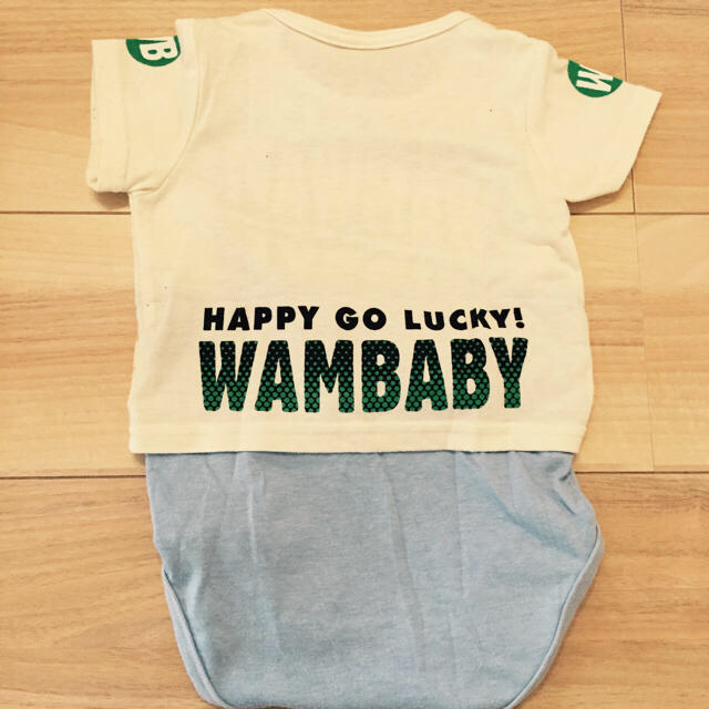 WAMWAM(ワムワム)のWAMBABY Tシャツドッキングロンパース キッズ/ベビー/マタニティのベビー服(~85cm)(ロンパース)の商品写真