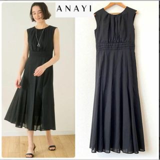 ANAYI - 美品 ANAYI アナイ カリグラフィープリント ワンピース ANAYI - 美品 ANAYI アナイ カリグラフィープリント ワンピース