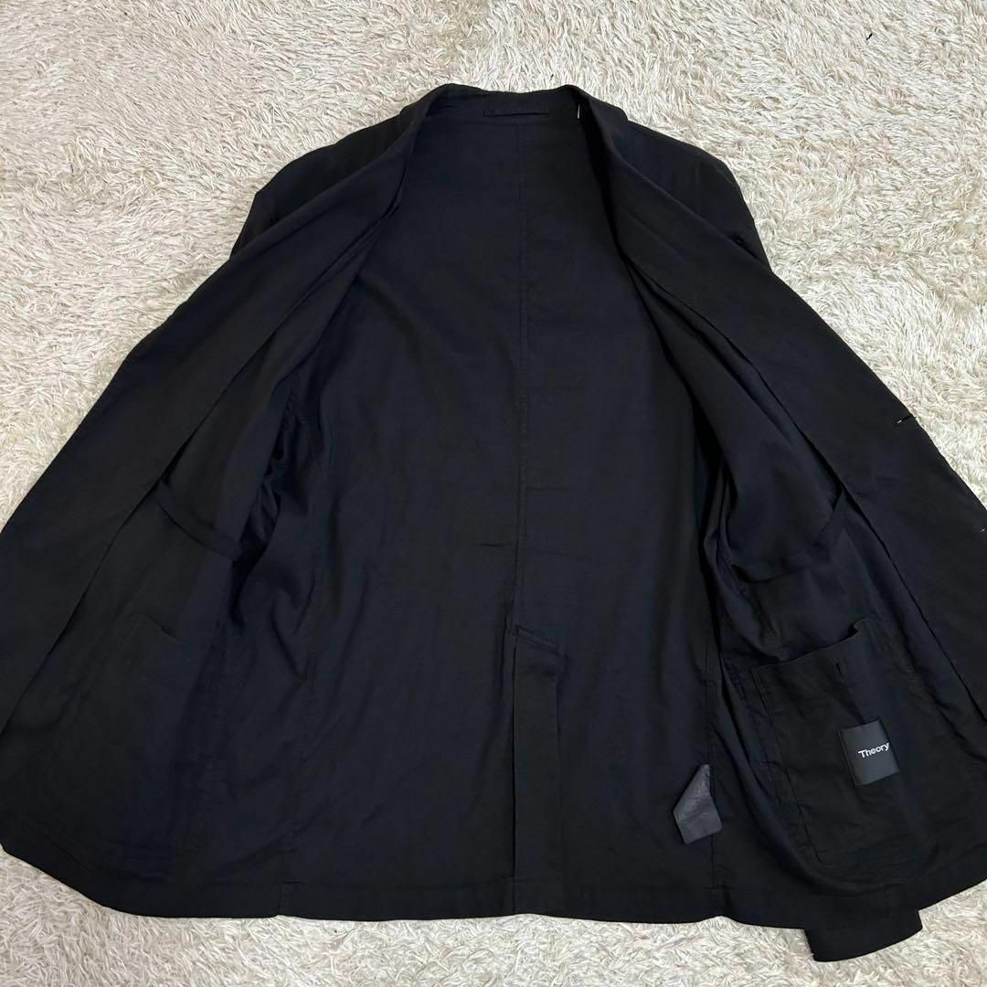 Theory - 現行 希少XXXL Theory セットアップ リネン ブラック Theory - 現行 希少XXXL Theory セットアップ リネン ブラック