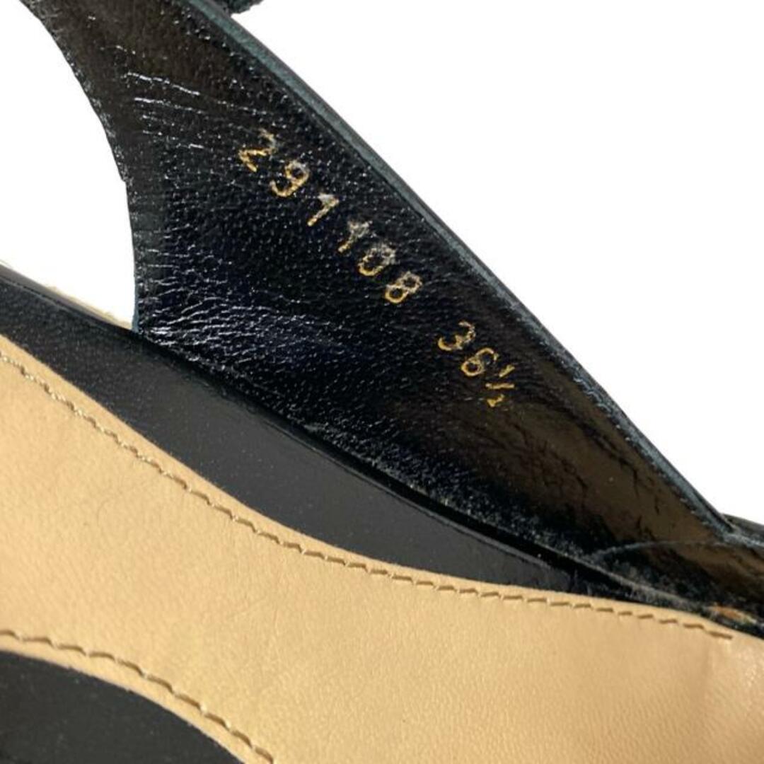 GUCCI - GUCCI(グッチ) サンダル 36 1/2 レディース - 291108 黒 GUCCI - GUCCI(グッチ) サンダル 36 1/2 レディース - 291108 黒
