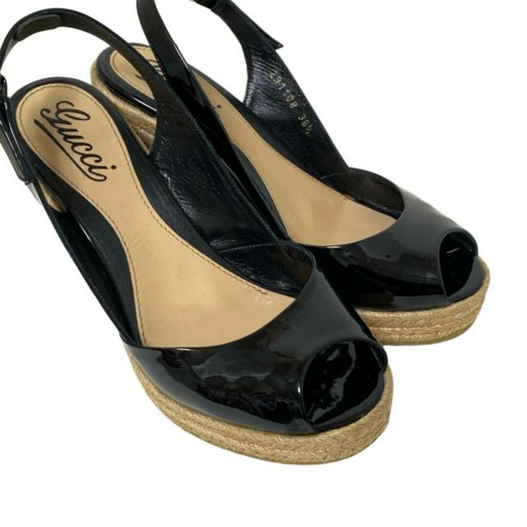 GUCCI - GUCCI(グッチ) サンダル 36 1/2 レディース - 291108 黒 GUCCI - GUCCI(グッチ) サンダル 36 1/2 レディース - 291108 黒