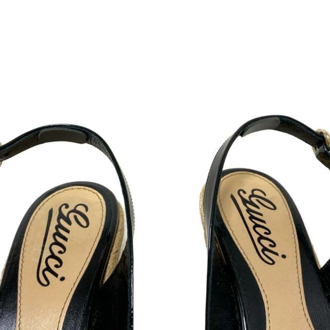 GUCCI - GUCCI(グッチ) サンダル 36 1/2 レディース - 291108 黒 GUCCI - GUCCI(グッチ) サンダル 36 1/2 レディース - 291108 黒