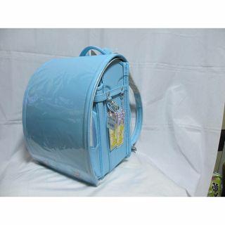 ポンポネット(pom ponette)のpom ponette　サックスブルー　リボン　撥水加工　ランドセル(ランドセル)