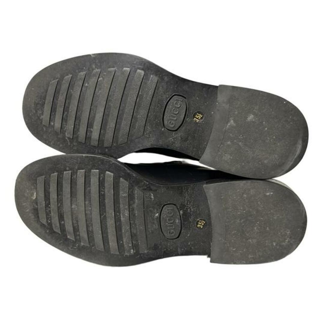 GUCCI - GUCCI(グッチ) ローファー 35 1/2 レディース - 黒 GUCCI - GUCCI(グッチ) ローファー 35 1/2 レディース - 黒