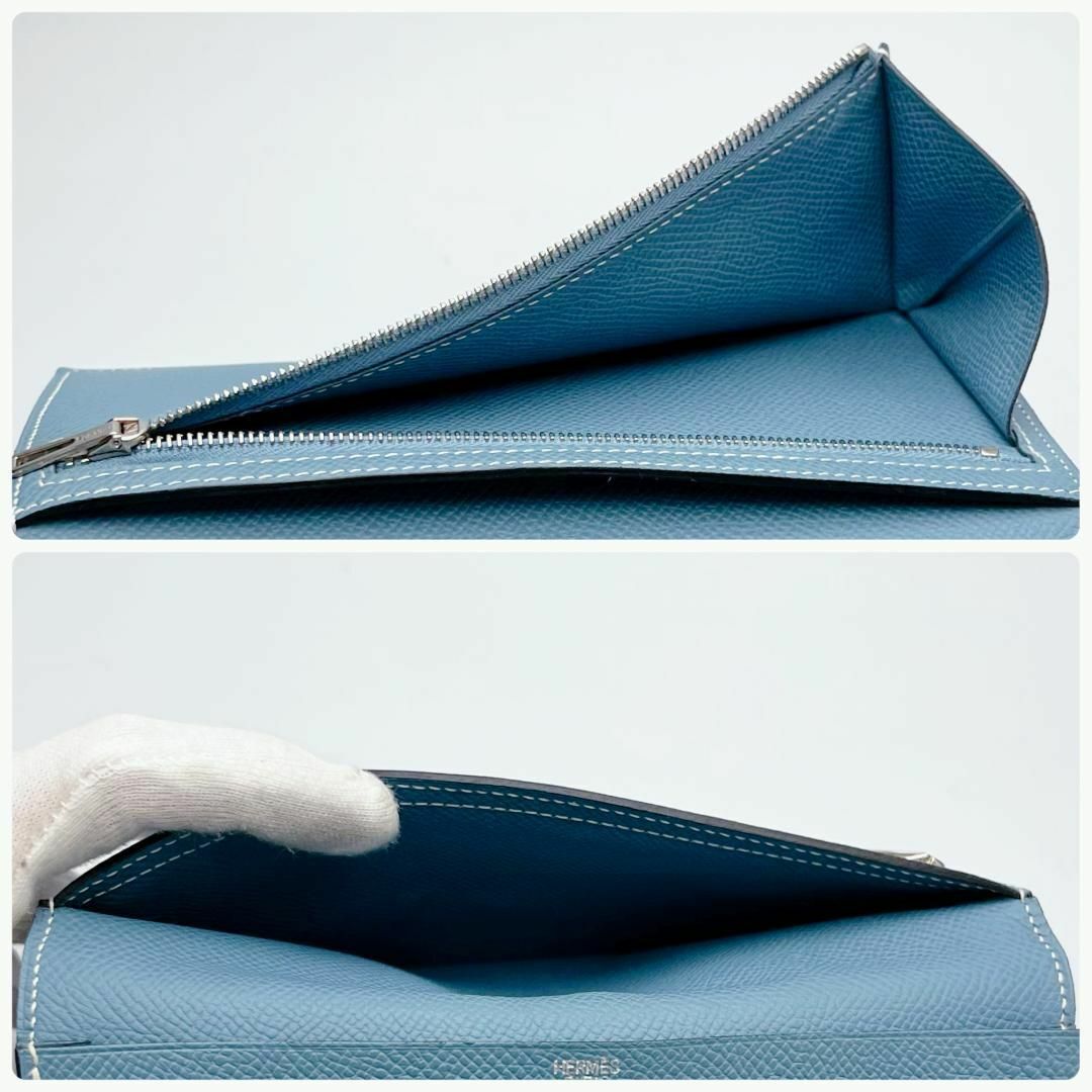 HERMES - 本日限り!開運財布!エルメス ベアン スフレ ブルー HERMES - 本日限り!開運財布!エルメス ベアン スフレ ブルー
