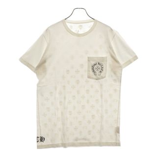 Chrome Hearts - CHROME HEARTS ネックロゴ ポケット Tシャツの Chrome Hearts - CHROME HEARTS ネックロゴ ポケット Tシャツの