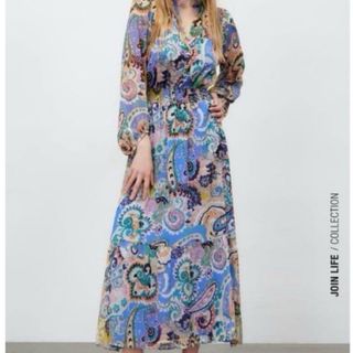 ZARA(ロングワンピース/マキシワンピース ・ マルチカラー)の ZARA(ロングワンピース/マキシワンピース ・ マルチカラー)の