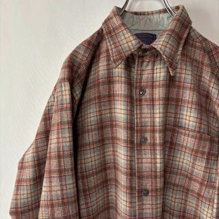 ペンドルトン(PENDLETON)のUSA製 ペンドルトン　カントリートラディッショナル　ウールシャツ　M チェック(シャツ)