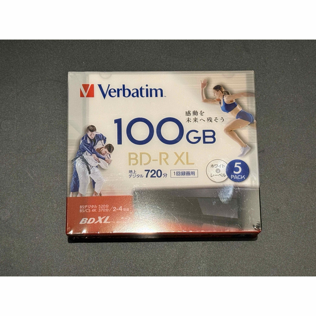 Verbatim BD-R XL 100GB 5枚 スマホ/家電/カメラのテレビ/映像機器(その他)の商品写真