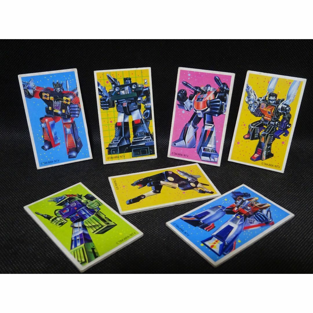 昭和レトロ トランスフォーマー 角メンコ7枚セット ビンテージ 当時物 駄菓子屋