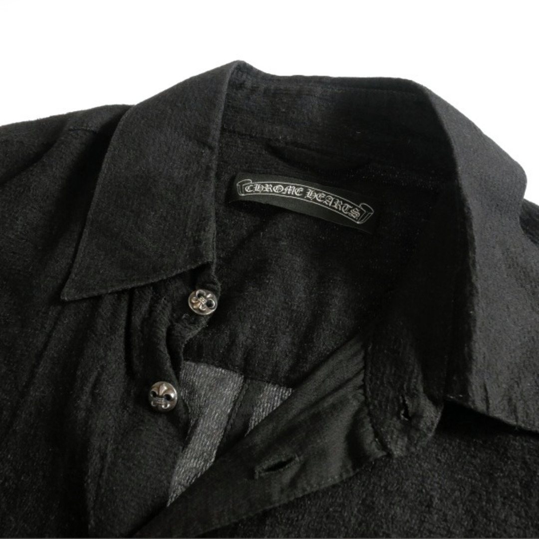 Chrome Hearts - クロムハーツ BSフレアボタン クロスレザー Chrome Hearts - クロムハーツ BSフレアボタン クロスレザー