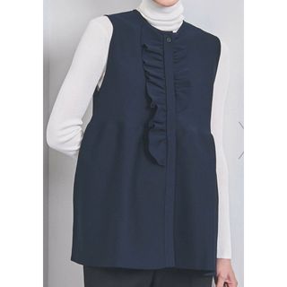 UNITED ARROWS - LOEF ロエフ ギャバベスト 金子綾さん着用の UNITED ARROWS - LOEF ロエフ ギャバベスト 金子綾さん着用の