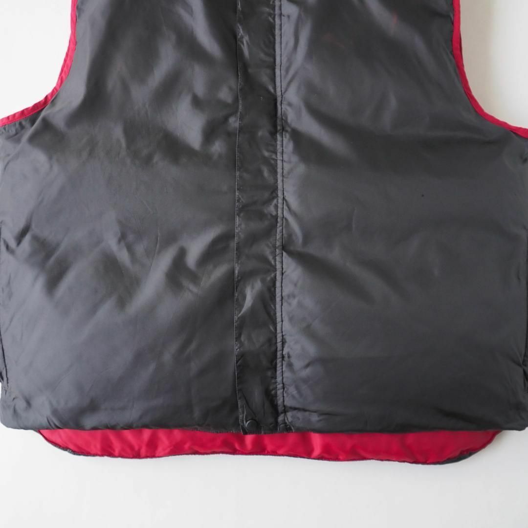 エルエルビーン ダウンベスト グースダウン リバーシブル 黒×赤 美品