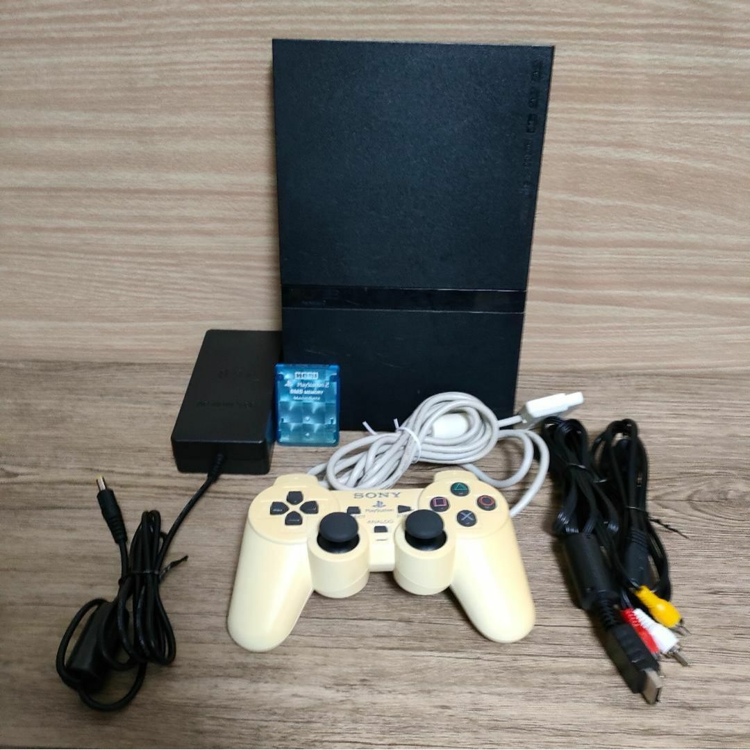 PlayStation2 - ◆完動品◆PS2薄型本体 + DUALSHOCK2◆すぐ遊べるセット◆