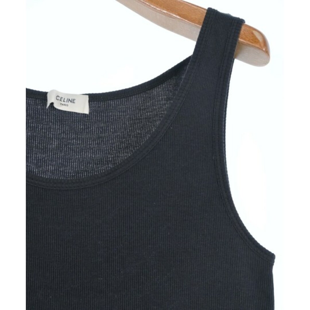 CELINE - CELINE セリーヌ タンクトップ XS 黒 【古着】【中古 CELINE - CELINE セリーヌ タンクトップ XS 黒 【古着】【中古