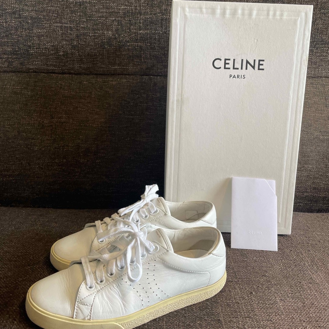 CELINE - CELINE ホワイト スニーカー トリオンフ の通販 by JP CELINE - CELINE ホワイト スニーカー トリオンフ の通販 by JP