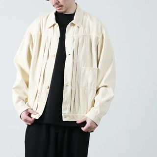 COMOLI - 新品未使用COMOLI 23AW KHAKI縮絨ウール ジップ COMOLI - 新品未使用COMOLI 23AW KHAKI縮絨ウール ジップ