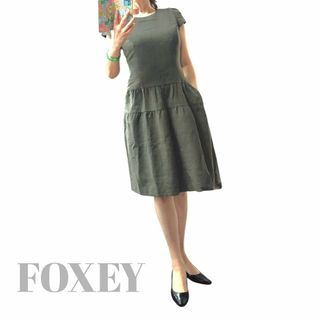 FOXEY - 未使用に近い 超美品 フォクシー ワンピース ブラック FOXEY - 未使用に近い 超美品 フォクシー ワンピース ブラック