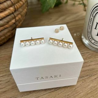 TASAKI - TASAKI タサキ ピアス パール 真珠 5.5mm/5.7mm フック TASAKI - TASAKI タサキ ピアス パール 真珠 5.5mm/5.7mm フック