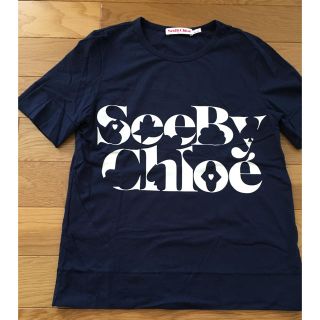 シーバイクロエ(SEE BY CHLOE)のsee by chloe ネイビーTシャツ(Tシャツ(半袖/袖なし))