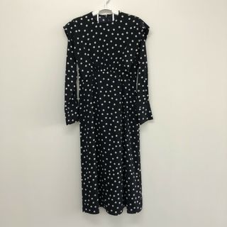オペーク(OPAQUE)の【OPAQUE.CLIP】オペークドットクリップ ワンピース ロングワンピース シフォンワンピース S ドット ネイビー(その他)