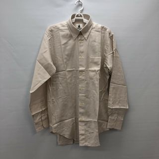 ランバン(LANVIN)の【LANVIN】ランバン　長袖　シャツ　コットン100％　無地　シンプル　ベージュ系　サイズ48(シャツ/ブラウス(長袖/七分))