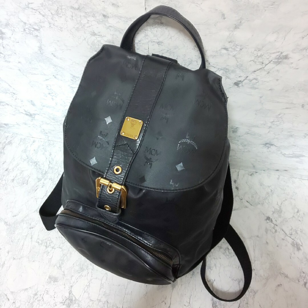 MCM - 【美品】MCM ヴィンテージ 巾着フラップリュック MCM - 【美品】MCM ヴィンテージ 巾着フラップリュック