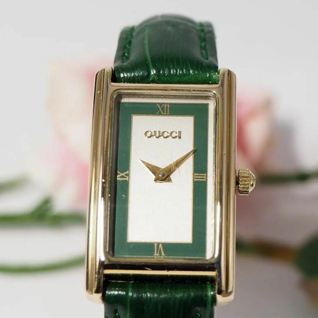 GUCCI - グッチ GUCCI スクエア 革ベルト レディース 腕時計 GUCCI - グッチ GUCCI スクエア 革ベルト レディース 腕時計