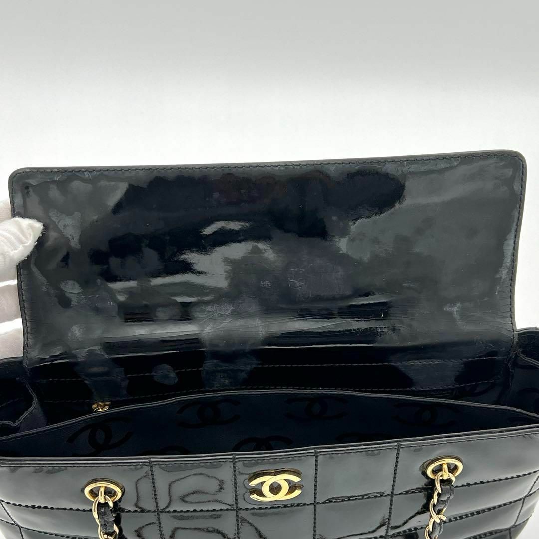 CHANEL - CHANEL チョコバー ココマーク チェーンショルダー CHANEL - CHANEL チョコバー ココマーク チェーンショルダー