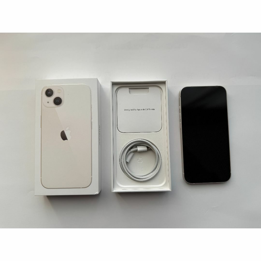 iPhone - iPhone 13 128GB SIMフリー　スターライト　バッテリー容量91%